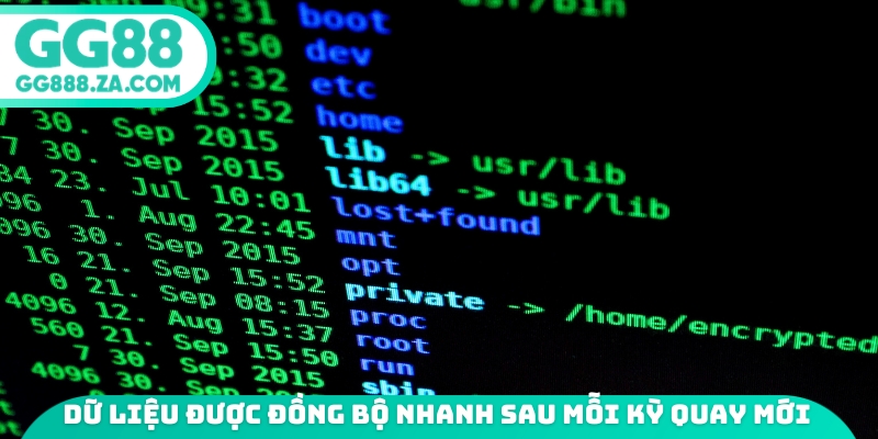 Dữ liệu được đồng bộ nhanh sau mỗi kỳ quay mới