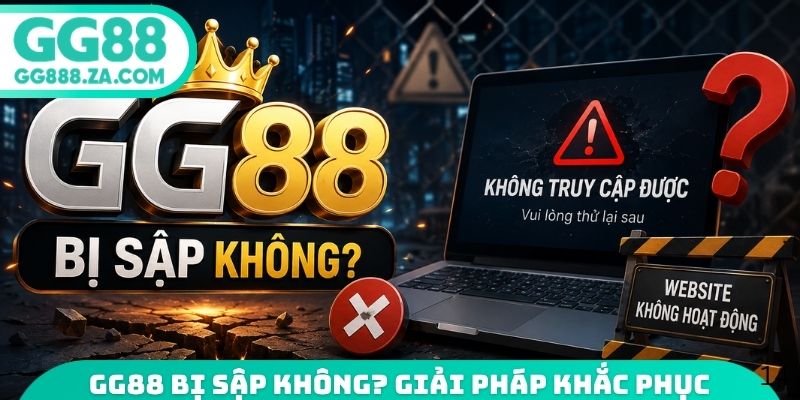 GG88 bị sập không? Giải pháp khắc phục